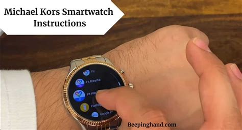 michael kors smartwa|michael kors smart watch instructions.